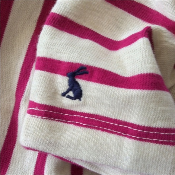 JOULES STRIPED EMBELLISHED COTTON TOP SIZE… - Picture 8 of 8